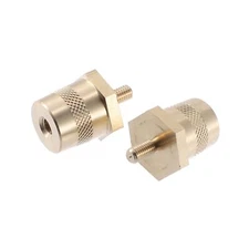 Battery Terminal Connector 1 Pair M5 to M6 Brass Post Adapter Stud Car Parts
