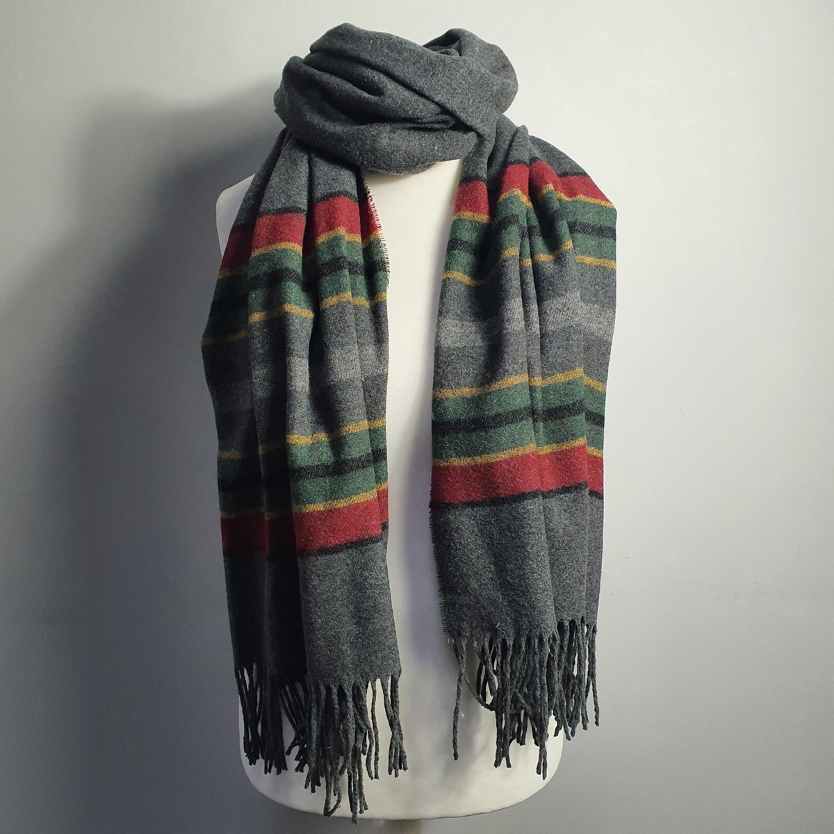 Infinity Scarf Roots Scarf Womens Guatemalan Handwoven Striped