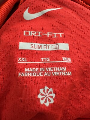 Mens Nike Stock Dri-FIT ADV Vapor IV US SS Knit Soccer Jersey Red