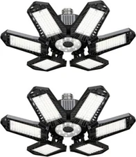 2-8Pack 100W Deformable LED Garage Light Bright Shop Ceiling Lights Fixture Bulb