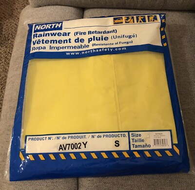 NORTH SAFETY Fire Retardant Rainwear Pants Size Small New AV70002