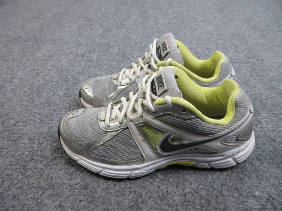 Nike Dart 9 Zapatos Mujer Talla 7 Plateados Tenis para Correr 443863-003 Foto 3 de 4