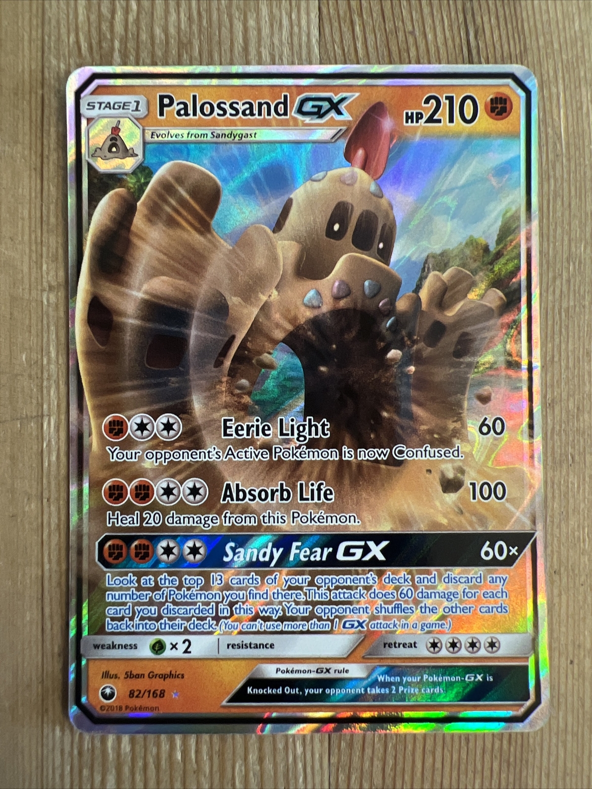 Palossand GX - 82/168 - Pokemon Celestial Storm Sun & Moon Ultra Rare Card NM