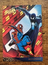 1995 Fleer Ultra Spider-Man Alien Costume Saga #87 Milestones Marvel