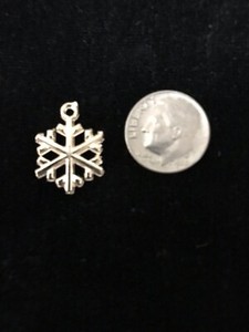 Authentic Snowflake Gold plated charm pendant