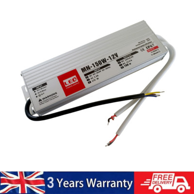 DC12V LED Treiber Netzteil Trafo Wasserdicht 150W IP67 LED Streifen
