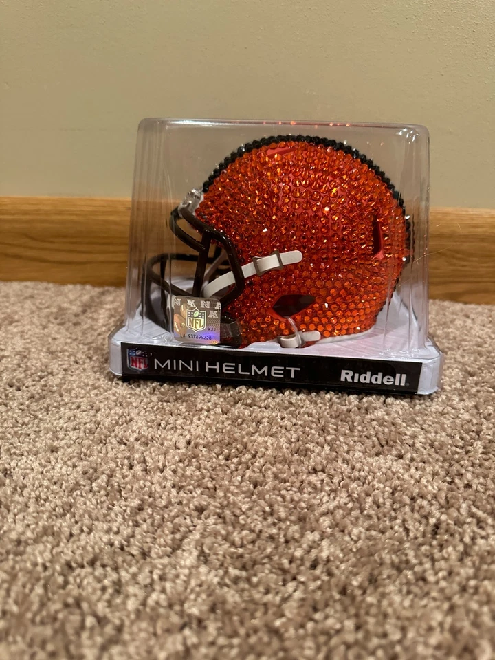 Nuevo Cleveland Browns Cristal NFL Mini Casco Ridell Nuevo Foto 4 de 4