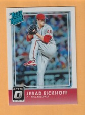 Jerad Eickhoff Philadelphia Phillies 2016 Donruss Optic Holo #63 Evansville 1E