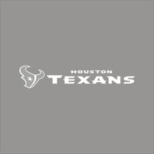 Houston Texans 7 NFL Team Logo 1 Color Vinyl Decal Sticker Car Window Wall