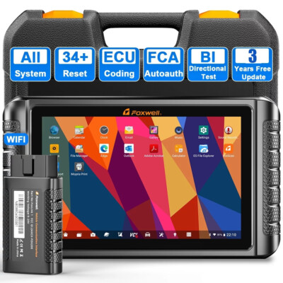 10'' Bluetooth OBD2 Scanner ECU Coding Bidirectional Diagnostic Tool for All Cars