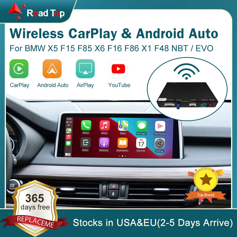 Wireless CarPlay Android Auto GPS Für BMW X5 F15 F85 X6 F16 F86 X1 F48 X3 X4 F25 - Bild 2 von 4