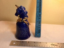 Cobalt Blue Vintage Unicorn Bell by Lipco Taiwan 