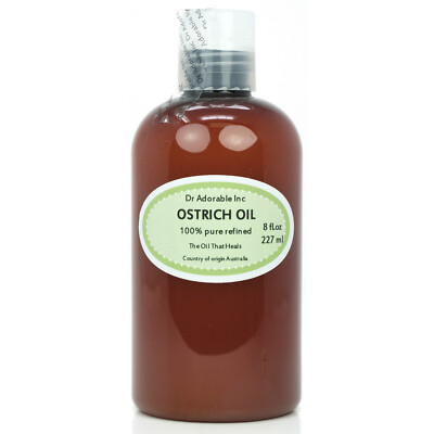 OSTRICH OIL BY DR.ADORABLE 100% PURE ORGANIC 0.5 1  2  4 8 12 16, 24,36 oz 