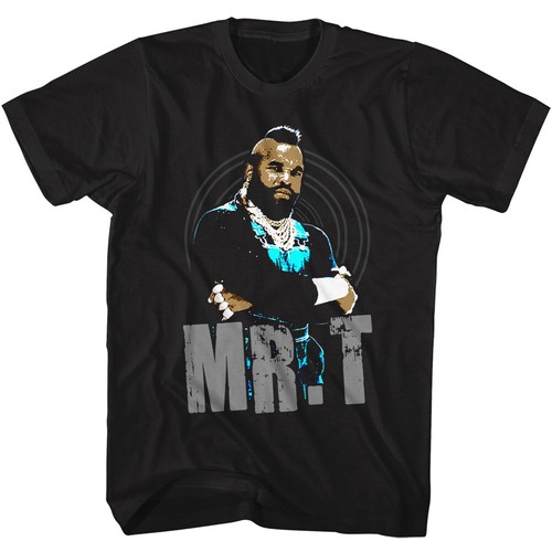 Camiseta Mr T Arms Plegada Negra y Azul Foto Para Hombre The A Team B.A. Baracus - Imagen 3 de 3