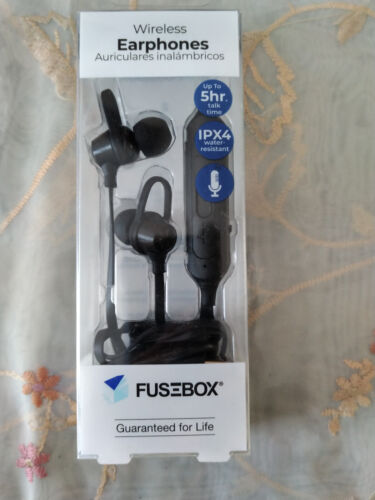 Fusebox BLACK Bluetooth Wireless Earphones 190 9018 FB2 - B2 - Afbeelding 1 van 2