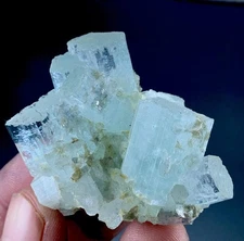 208Carat Top Quality Aquamarine Crystal Bunch From Skardu Pakistan. Rare Color 