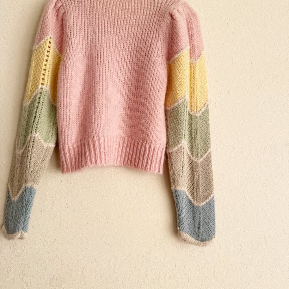 Loveshackfancy Aspyn Aplaca Pullover Sweater Size… - image 6