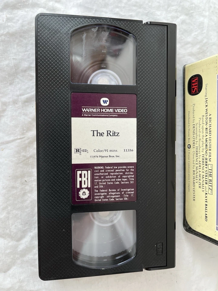 The Ritz 1st VHS Release 1985 Cat #11356 Clamshell Weather Bros - Image 4 of 4