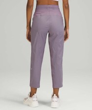 Lululemon Dance Studio Crop 25" HR Pants Womens Size 8 Dusky Lavender Drawstring