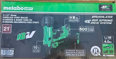Metabo HPT 18V Li-Ion 21° Cordless Framing Nailer NR1890DRAM NEW