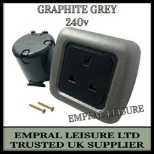 CBE C-Line Campervan 240v Socket Motorhome Caravan 13A 3 Pin uk 240v Sockets