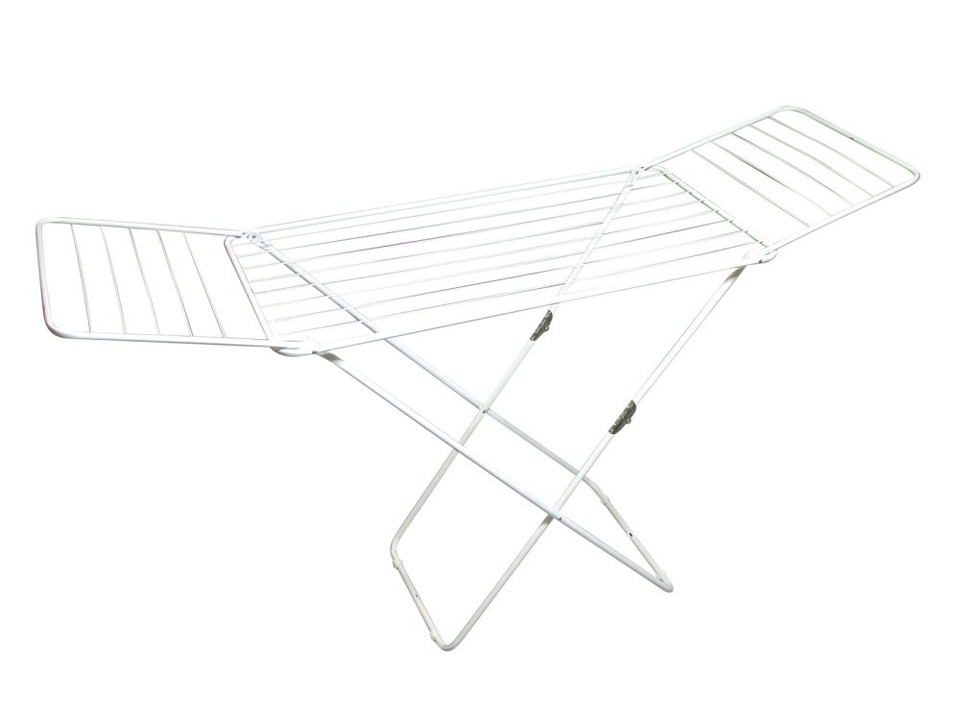 Home White Resin Clothes Dryer Rack With Extension Arms | eBay UK