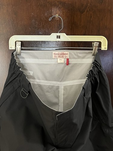 Pantalones de senderismo Filson para hombre grandes (36x34) negros cortavientos/resistentes al agua - Imagen 9 de 12
