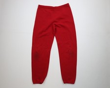 Vintage 90s USA Olympics Mens Medium Faded Blank Sweatpants Joggers Red USA