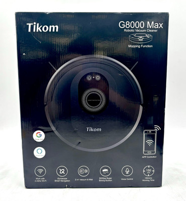 NEW Tikom Self Charging Robotic 2 In 1 Vacuum & Mop Cleaner Model: G8000 Max