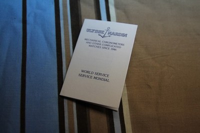 Booklet Booklet ULYSSE NARDIN Original Vintage