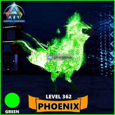 Ark  Ascended PC/PS5/XBOX Official PVE Green Phoenix   Level 362
