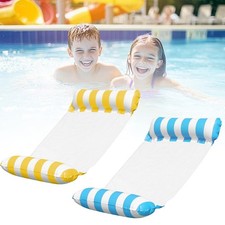 Wasser Schwimmliege PVC Aufblasbare Pool H&auml;ngematte 2 St&uuml;ck 130x80cm Sommer