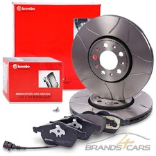 BREMBO SPORT MAX BREMSSCHEIBEN Ø288 BELÜ+BELÄGE+FÜR VWK VORNE FÜR VW GOLF 4 1J 