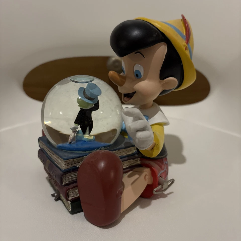 Disney Pinocchio & Jiminy Cricket Snow Globe Wish Upon A Star - Image 2 of 4