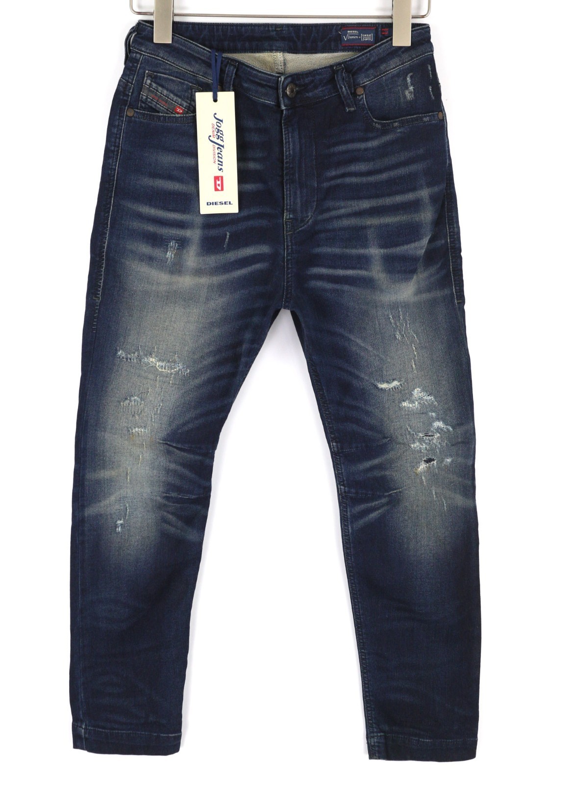 Diesel Eazee-NE 0662K Women's Jeans W25 Blue Jog Sweat Boyfriend Cropped Style image 2