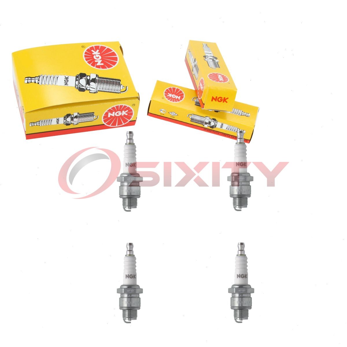4 pc NGK 97821 BMR6A SOLID BLYB Standard Spark Plugs for XST255DP XST254DP vo