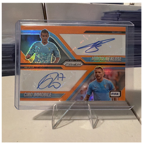Panini Prizm FIFA 2025-26 Klose & Immobile Dual Auto Orange DS-SSL /15