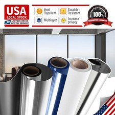 One Way Mirror Tint Window Film Privacy Protect Uv Reflective Sun Block For Home
