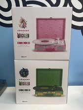 NEW RSD Wicked Turntable BUNDLE Glinda  Elphaba Pink Green Crosley Limited Ed