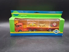 Vintage Gama Zinkdruckgub Esso Safari 92821 Tier Transporter Semi Trailer NRFB 