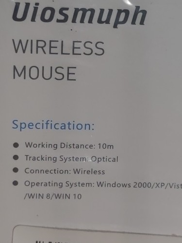 Uiosmuph LED Wireless Silent Mouse- G12 Slim Rechargeable-White - Picture 11 of 18
