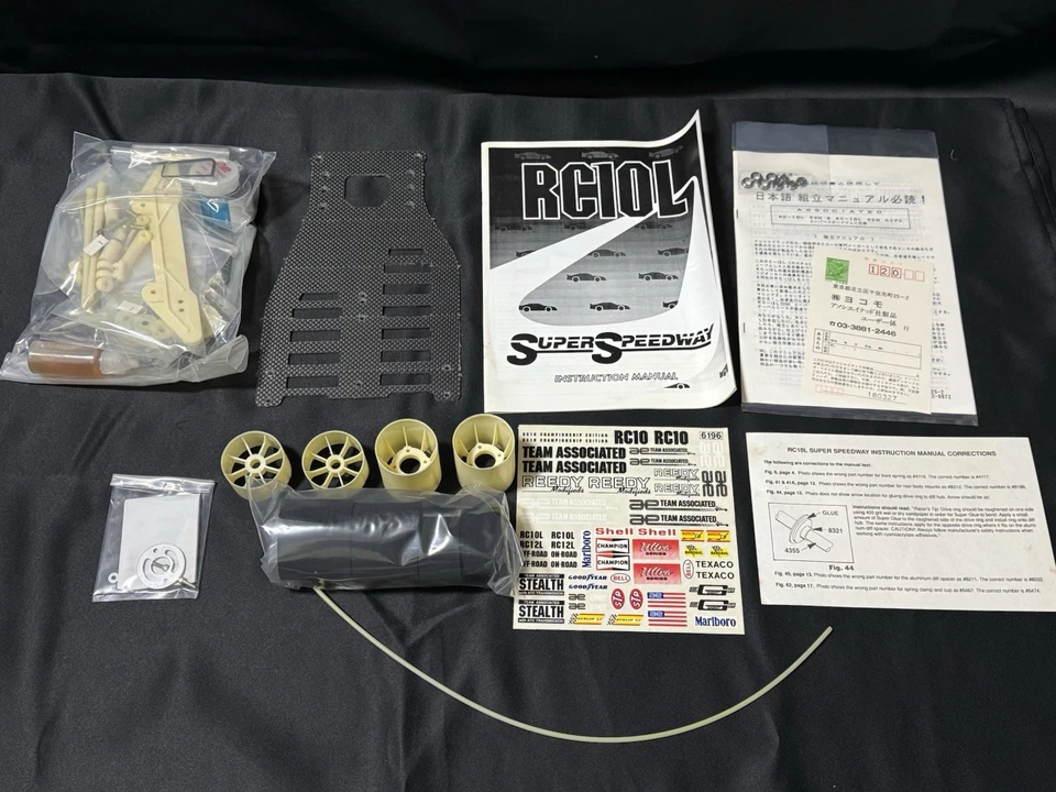 Vintage Team Associated ae RC10L SSW 2WD Kit Carbon Chassis New Made in the USA - Image 2 of 4