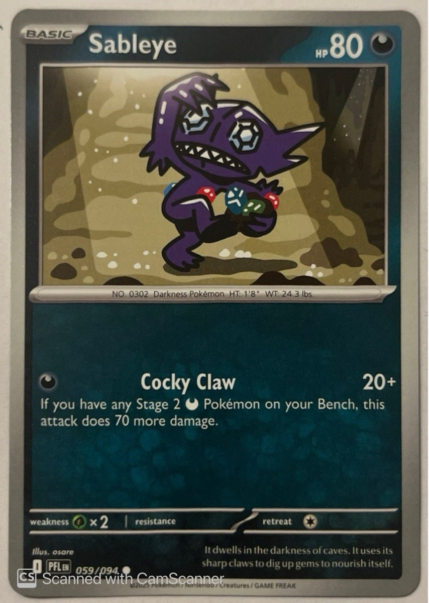 all sableye pokemon cards - 4 Card Lot - 120/202-105/185 Pokemon X Sableye (EX Power Keepers 22)