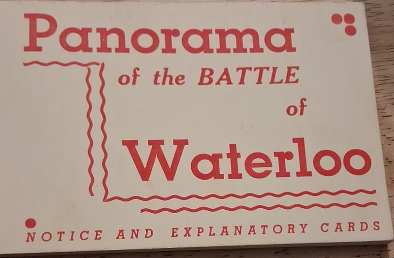 Panorama of the Battle of Waterloo Notice & Explanatory Cards Booklet