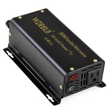 300W Pure Sine Wave Power Inverter 600W Peak DCV to 110V AC Car Adapter Off 48