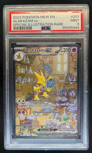 2023 Pokemon SV 151 MEW EN Alakazam ex #201/165 PSA 9