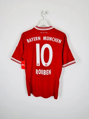 MAILLOT DE FOOTBALL BAYERN MUNICH 2013/2014 DOMICILE - ROBBEN #10 (S) - Photo 1/4