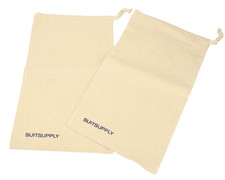 SUITSUPPLY Torba na buty Męska ONE SIZE 2 sztuki Para Ochrona Brązowa Beżowa