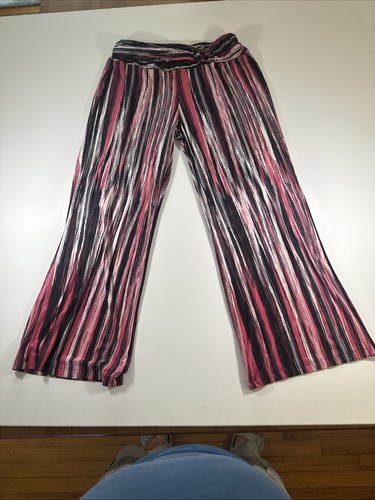 Robert Louis Striped Pants With Build In Sash Belt Size PL