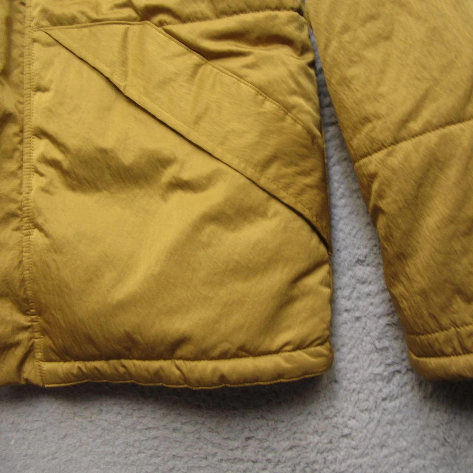 Chaqueta NSF Para Hombre Grande Marrón Acolchada Puffer Cremallera Completa Frente a Presión Abrigo de Poliéster Foto 2 de 4